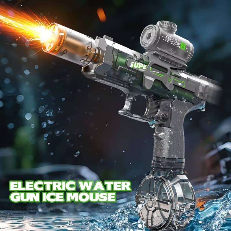 BlazeSplash Electric Water Gun with Flame Light Effects