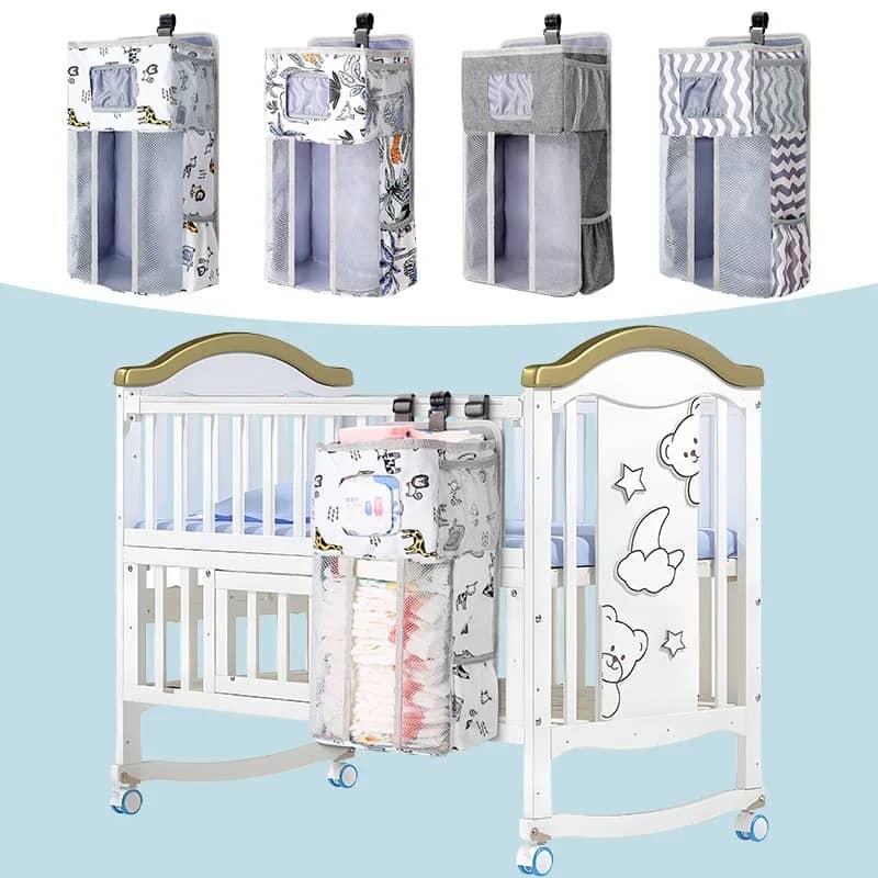 Hanging Diaper Storage Bag for Crib