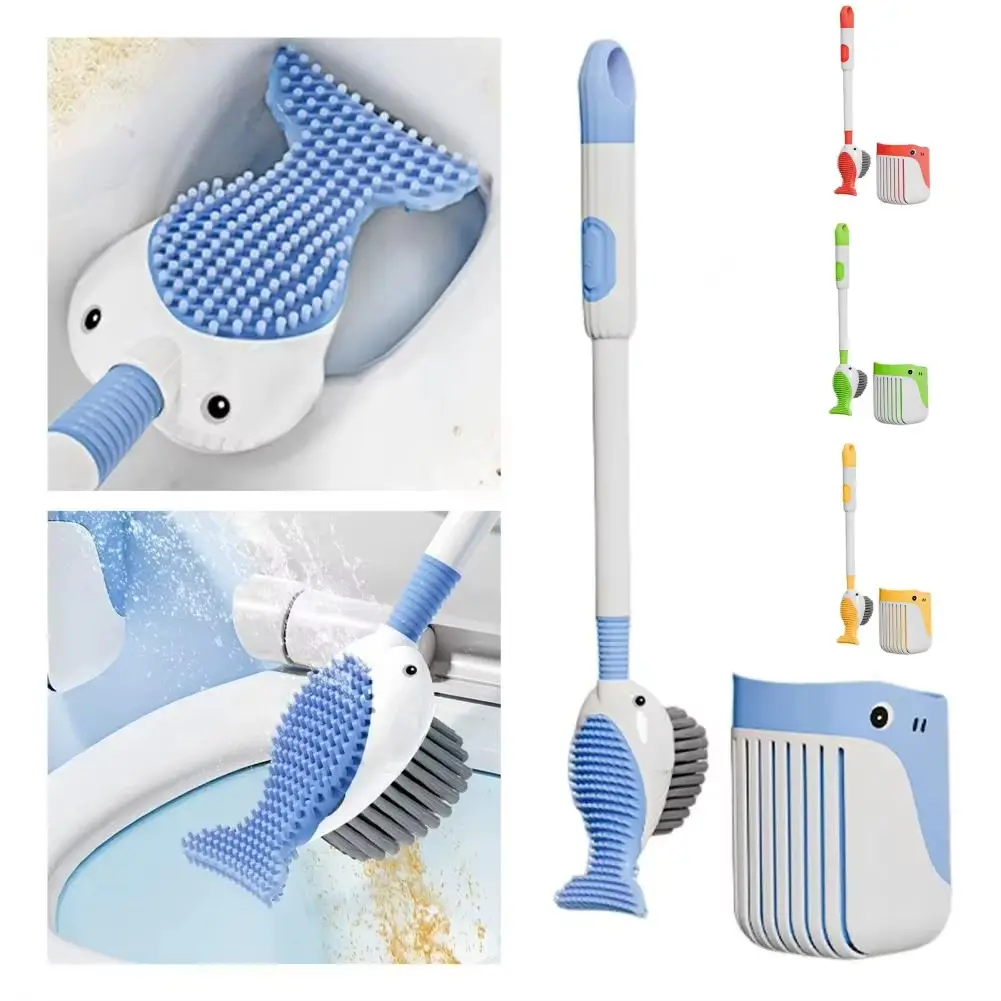 AquaWhale 2-in-1 Toilet Cleaning Brush Set