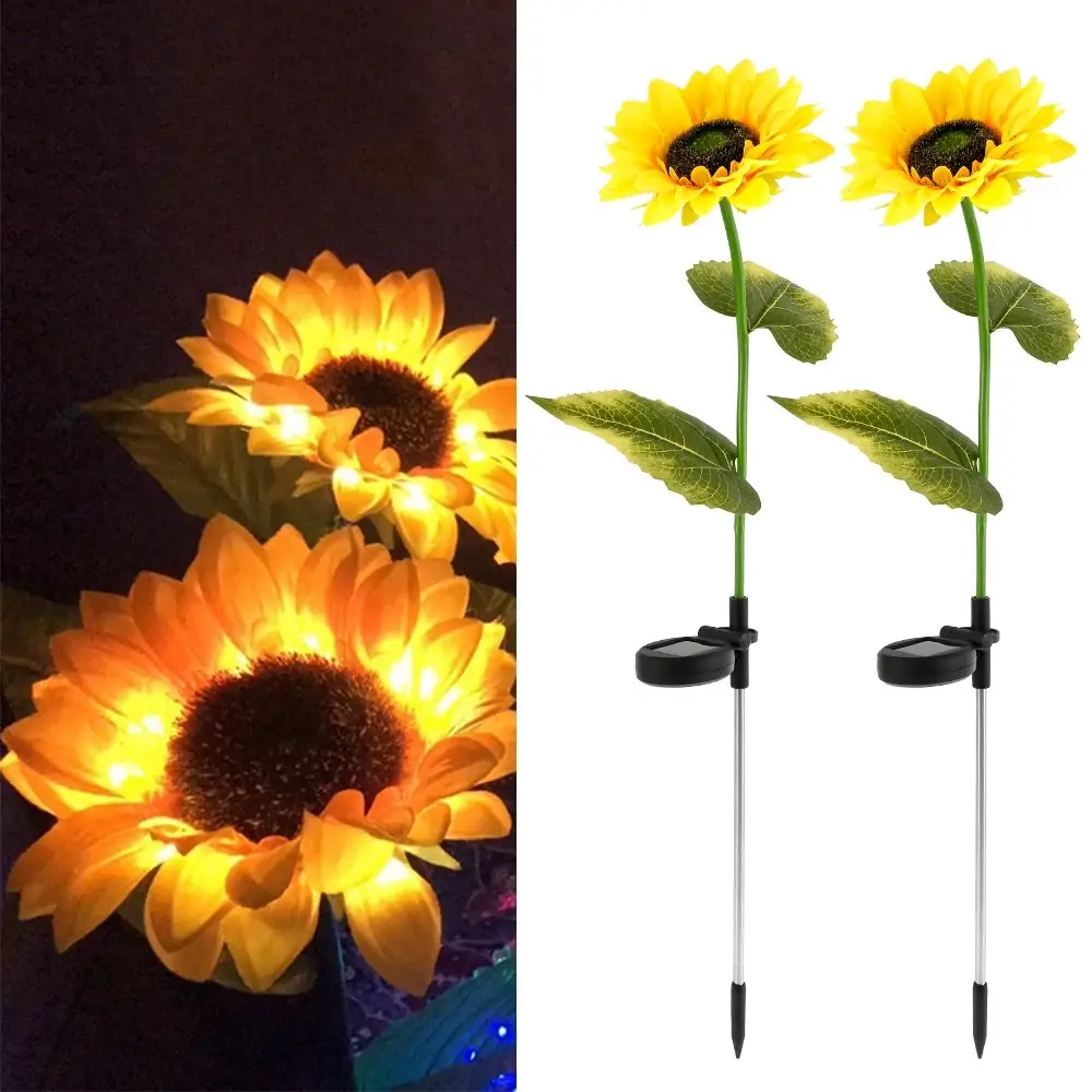SunGlow Solar Sunflower Garden Lights
