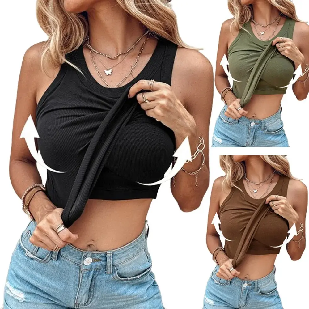 RibLuxe Built-In Bra Tank
